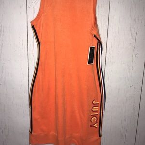 Juicy Couture orange terry cloth dress